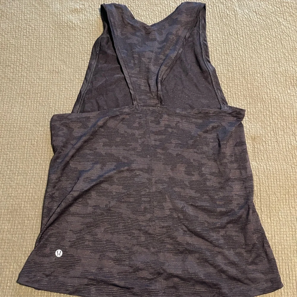 Lululemon Grey Camouflage Tank Top